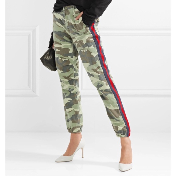 MOTHER Pants - Mother Misfit Camo Side Stripe Cargo Pants